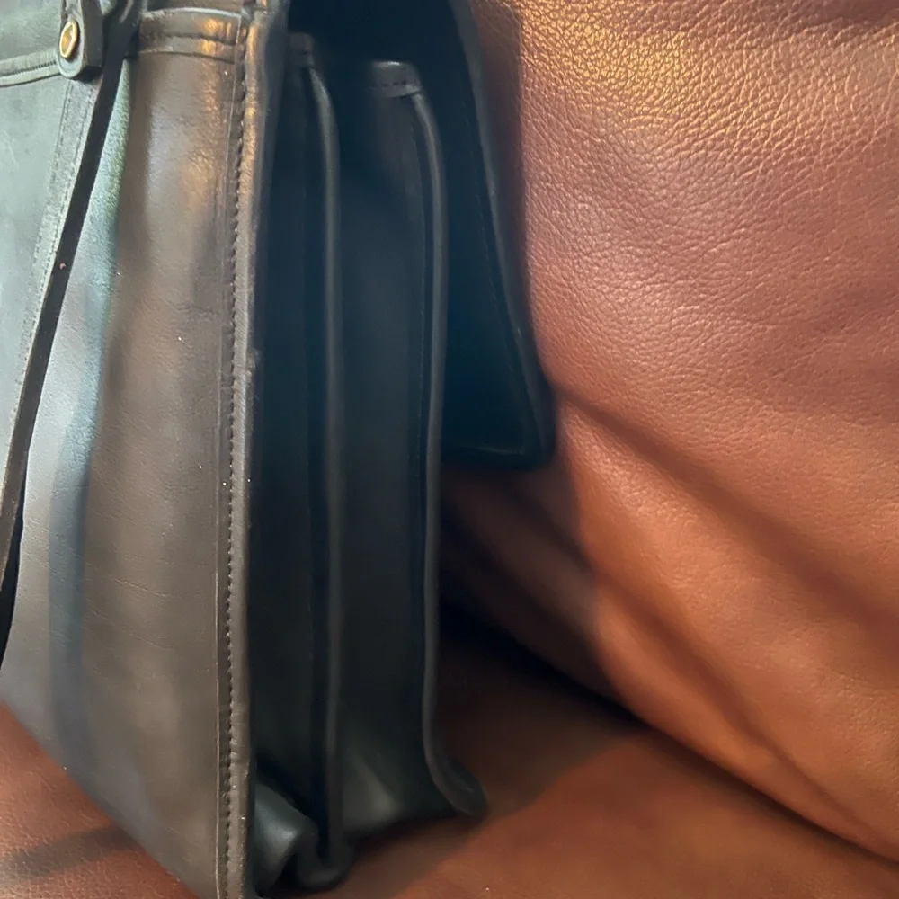 Jack Georges Classic Black Leather Briefcase - Picture 10 of 16